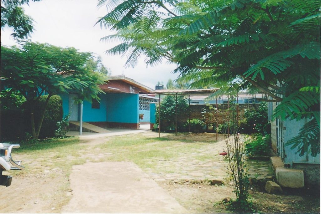 The blue compound at which we stayed for two and a half weeks.  