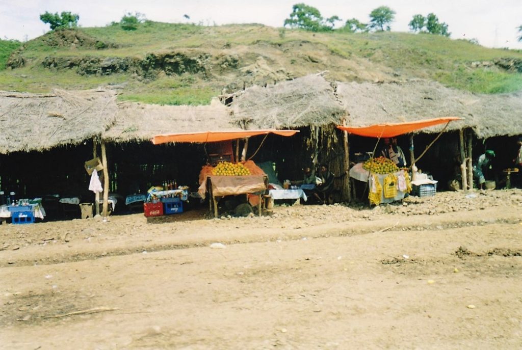 Side walk shops