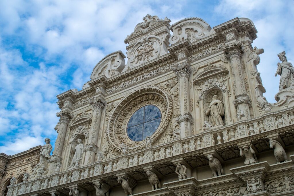 The rich architecture in Lecce, also known as "The Florence of the South"