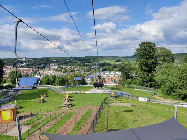 Going down to the town of Valkenburg